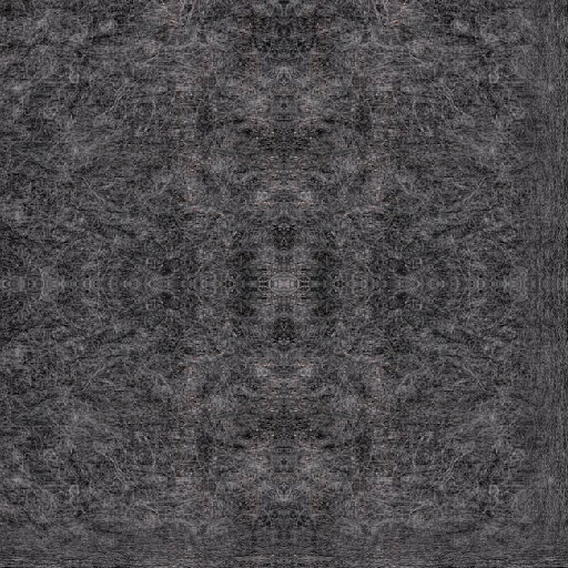 Close-up of a grey textured fabric with mirror symmetry, suitable for acoustic applications.