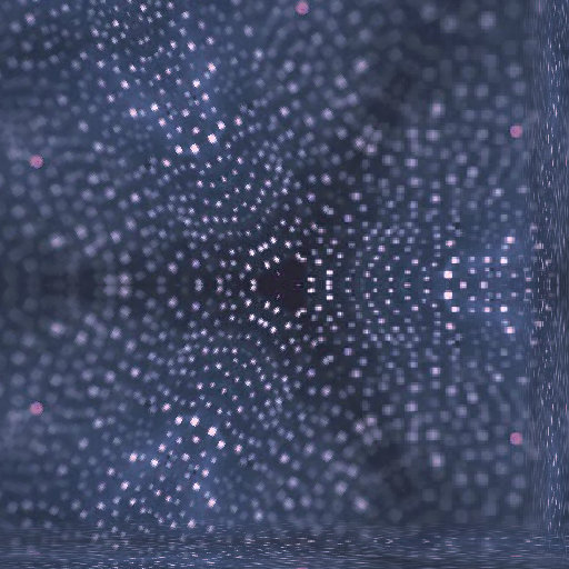 Harmonic Waves · Hex — wallpaper⁶: Abstract geometric pattern of shimmering bokeh lights resembling sound waves with hexagonal symmetry.