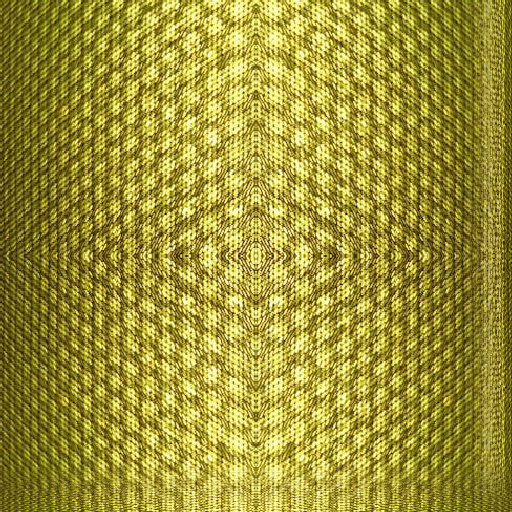 Yellow textured surface with a repeating acoustic wave pattern, designed with mirror symmetry. A premium self-adhesive wallpaper.