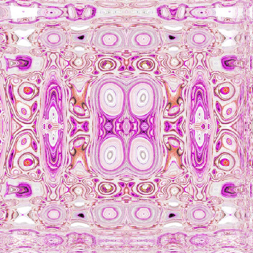 A digitally rendered pattern of glowing neural pathways with a mirror symmetry effect, inspired by the nervous system.