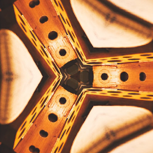 A repeating hexagonal pattern inspired by physics experiments on a textured background, symbolizing scientific principles and geometric beauty.