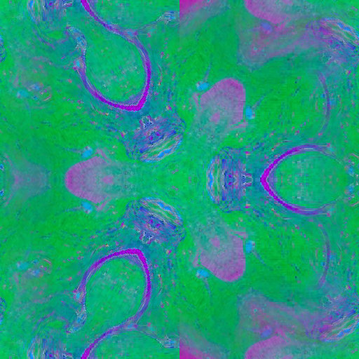 Abstract wallpaper pattern with swirling vibrant rainbow colors in a hexagonal fluid dynamic design, simulating meteorological phenomena.