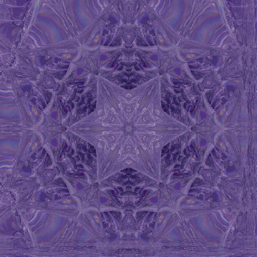 Symmetric Refractions Op-Art self-adhesive wallpaper features a repeating kaleidoscope pattern of geometric shapes and bright colors.