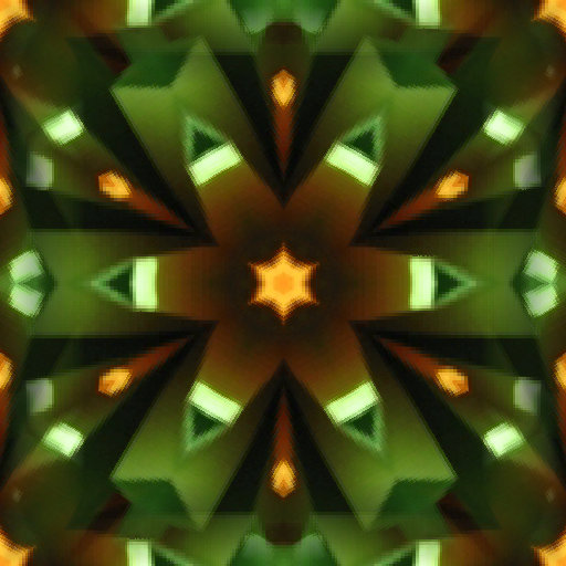 Kusudama origami flowers arranged in a repeating kaleidoscope pattern on self-adhesive wallpaper.