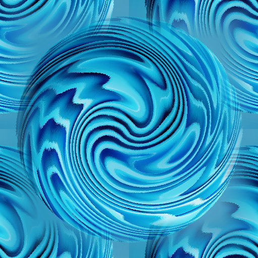 A blue torus shape displayed with pinwheel symmetry, representing a captivating topology pattern in wallpaper⁶.