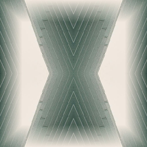 Minimalist green industrial architectural geometry and lines in a mirror repeat pattern for wallpaper⁶.